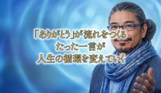 「ありがとう」が流れをつくる——たった一言が、人生の循環を変えていく